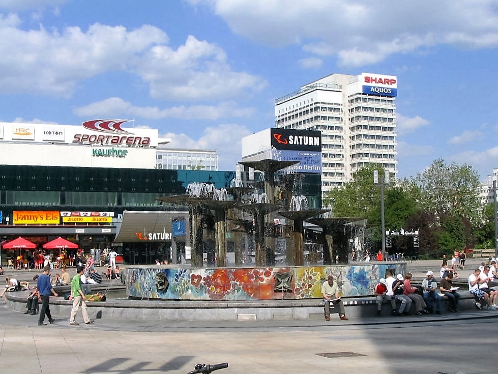 Springbrunnen auf dem Alexanderplatz