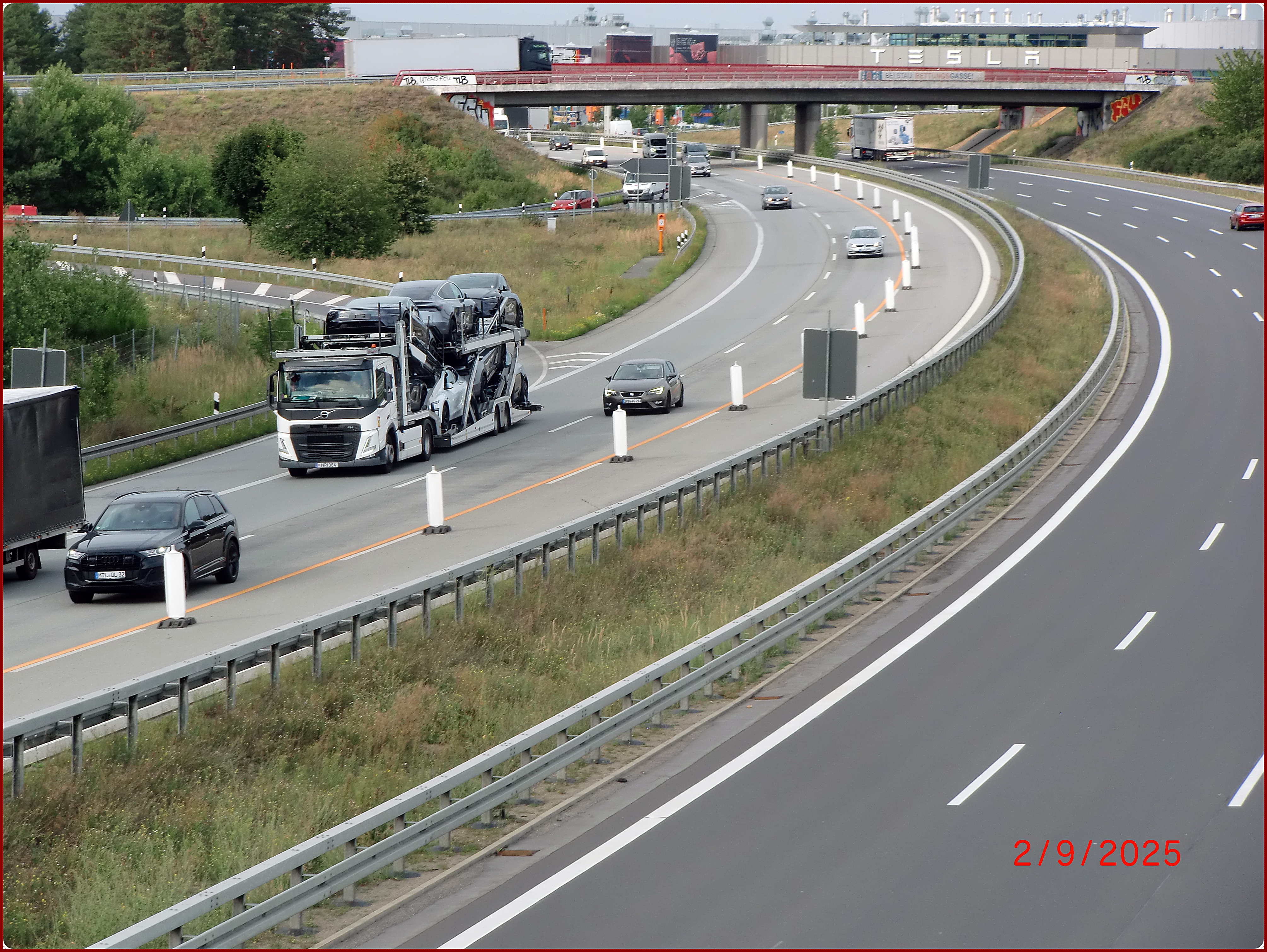 Abtransport �ber die A10 (Berliner Ring)